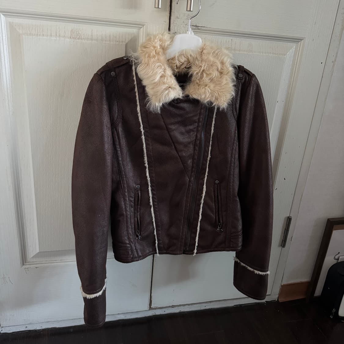 Vintage Fur Lather Jacket 상품이미지1