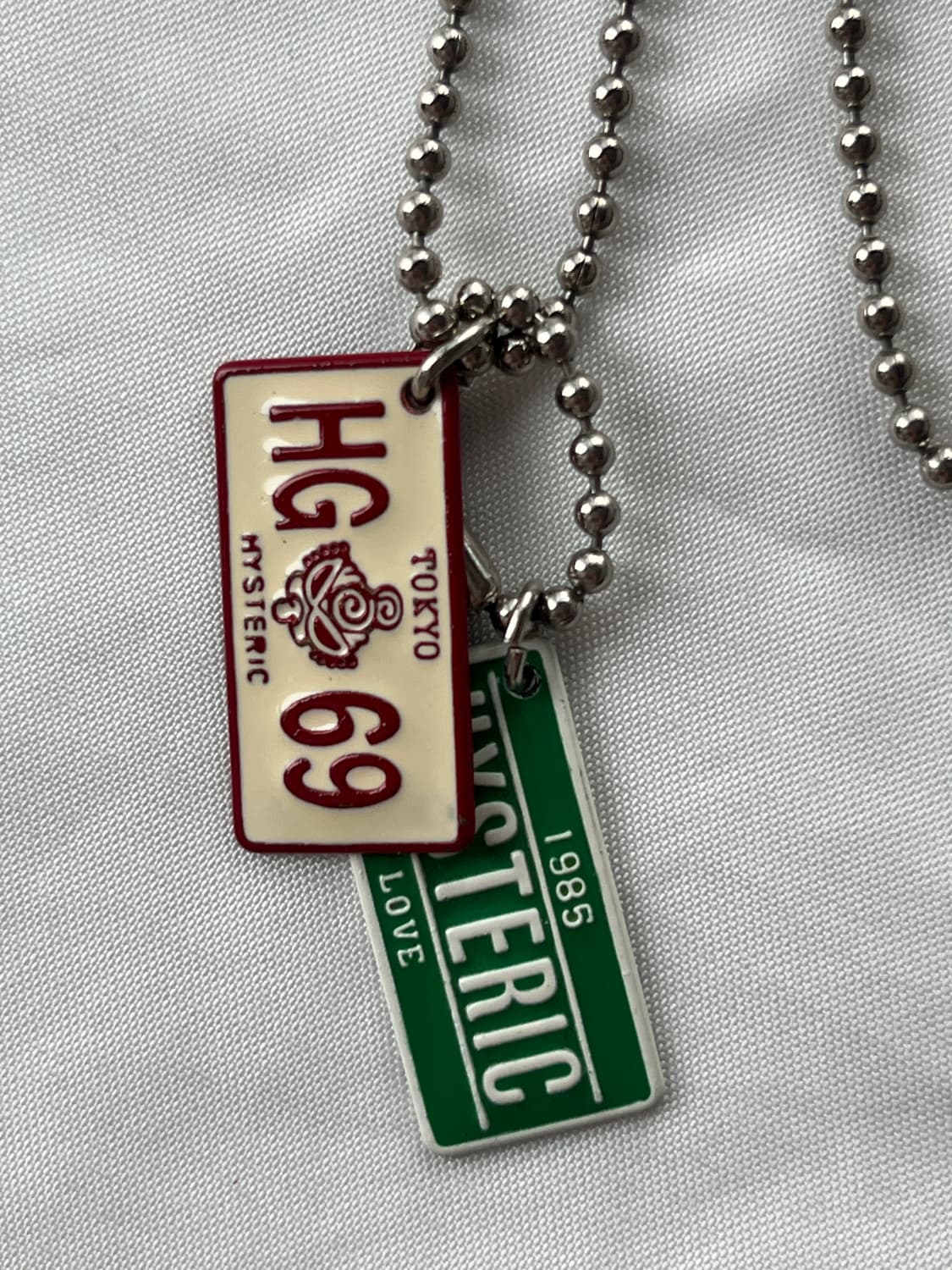 히스테릭 글래머 아카이브 번호판 체인 군번줄 체인 목걸이 상품이미지6