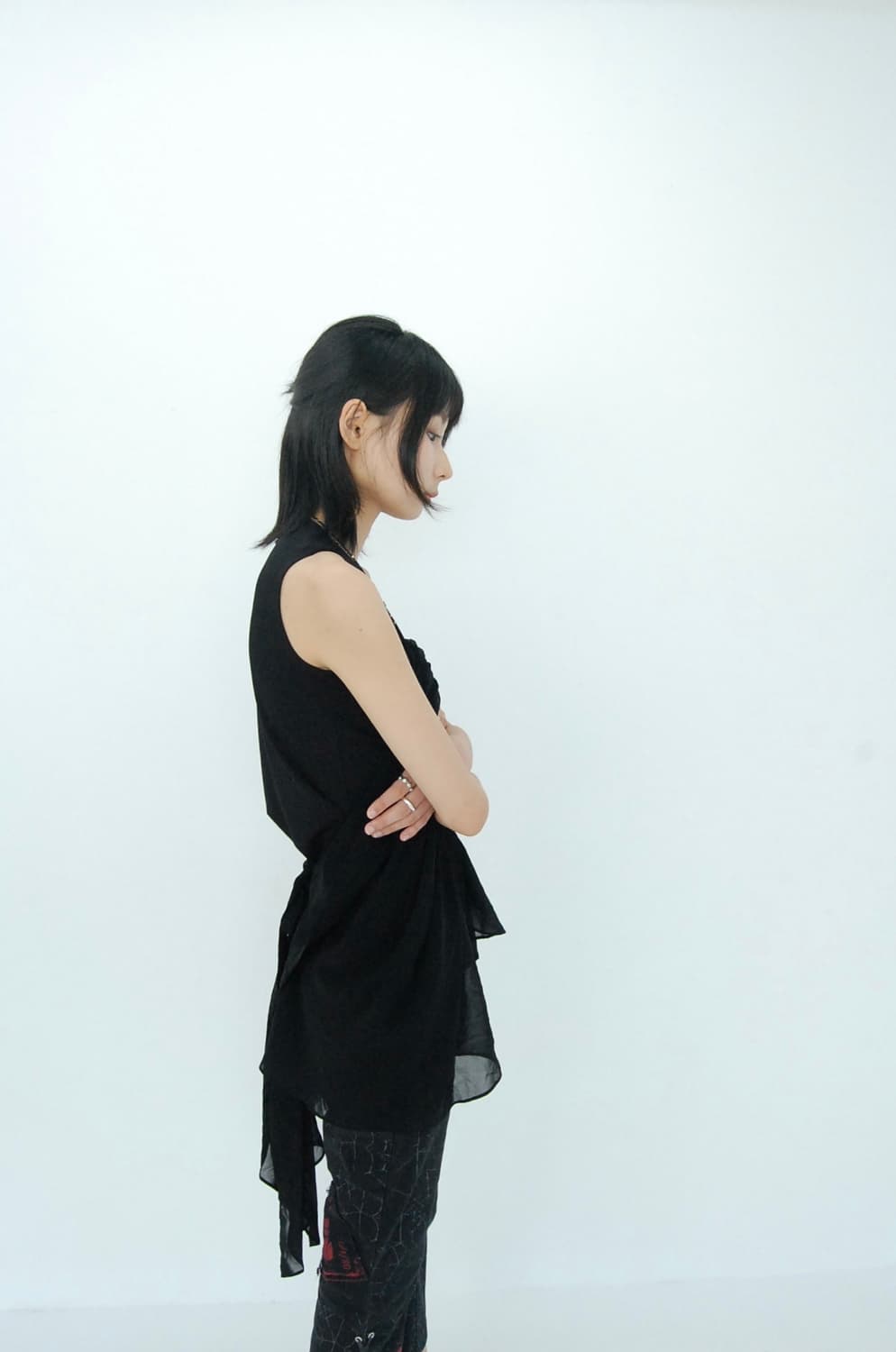 Lautreamont black unbalance sleeveless 상품이미지3