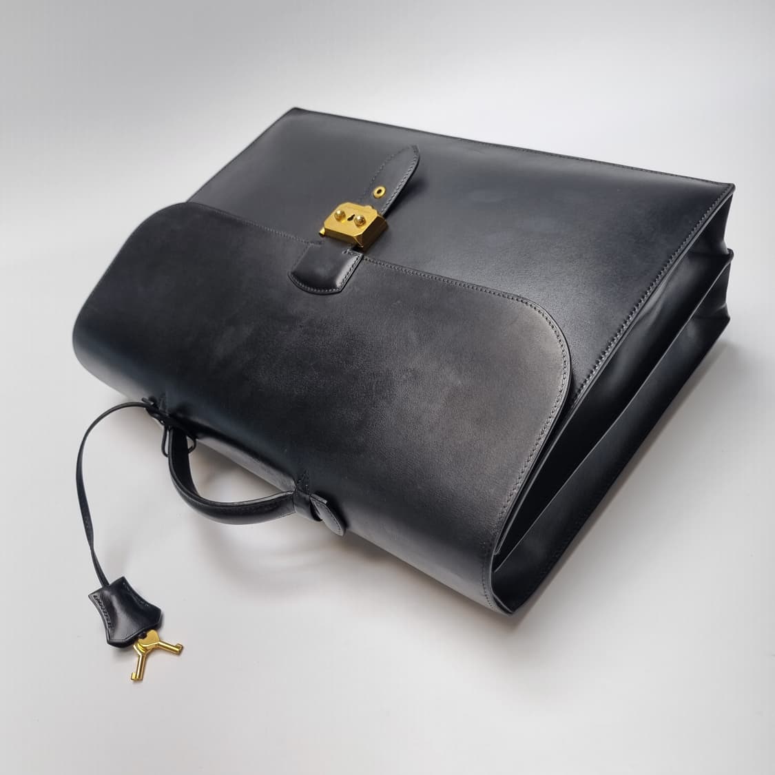 에르메스 삭아데페슈 41 블랙 금장 브리프케이스 남여공용(상급,서류가방) 상품이미지5