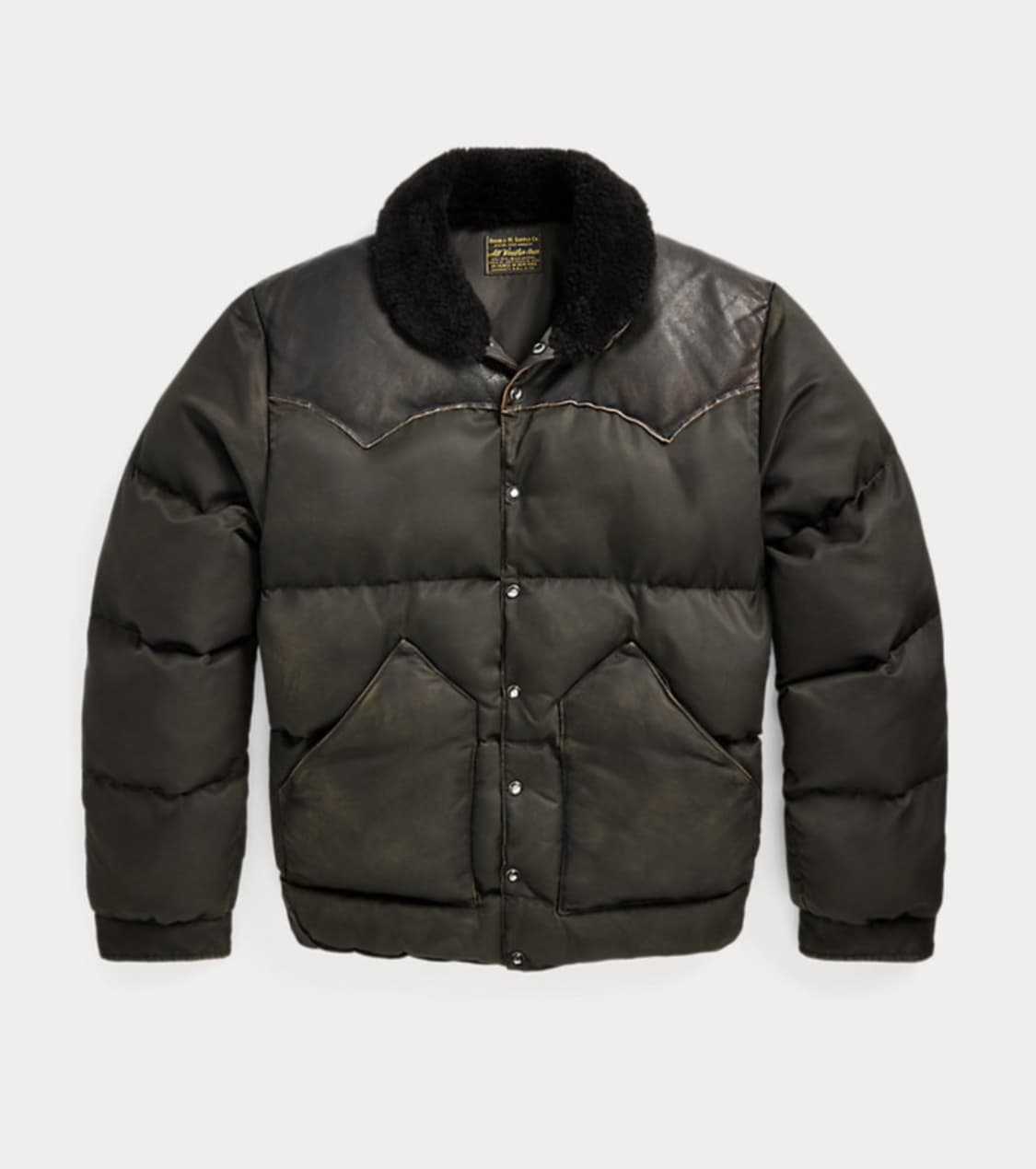 [L] rrl 더블알엘 시어링 카라 레더 요크 재킷 새제품 상품이미지1