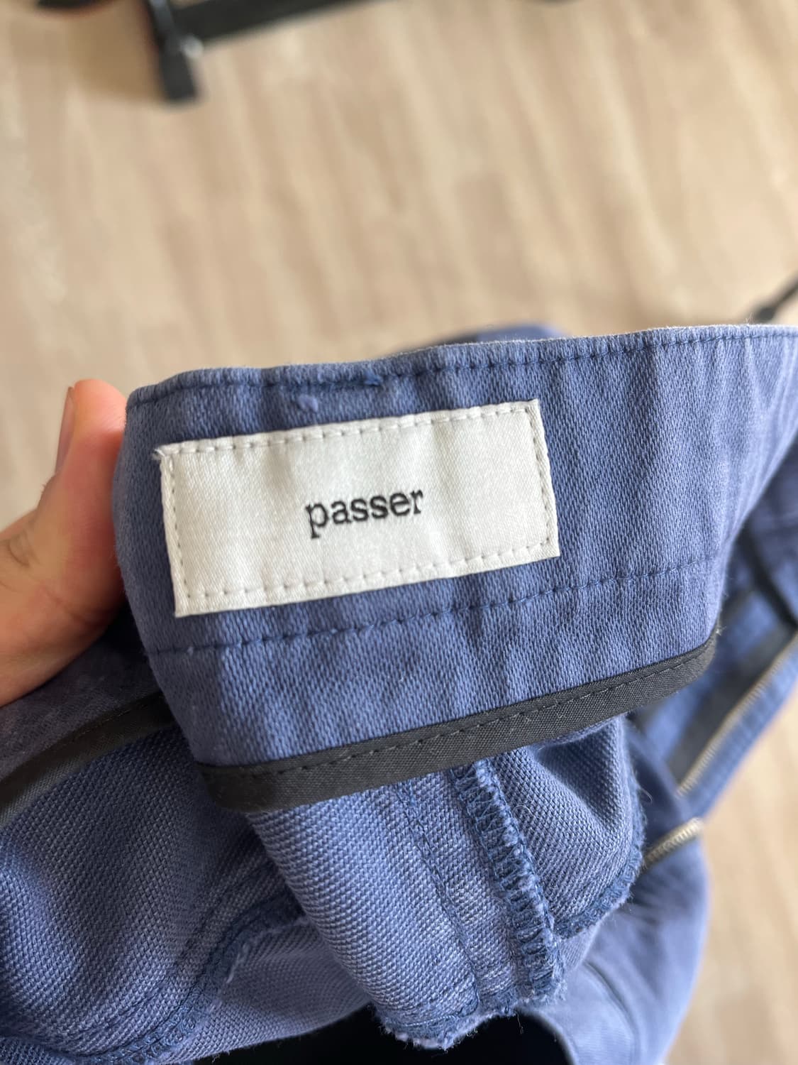 파세르 페이드 블루 코튼팬츠 L 상품이미지4