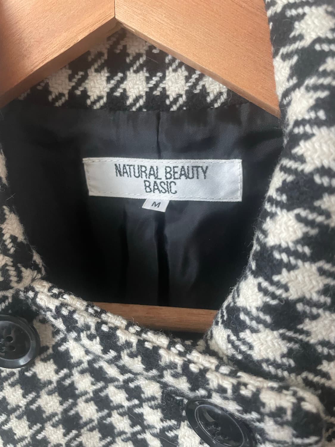 모리걸 빈티지 쿠앤크 체크 롱 코트 🖤🤍 상품이미지2