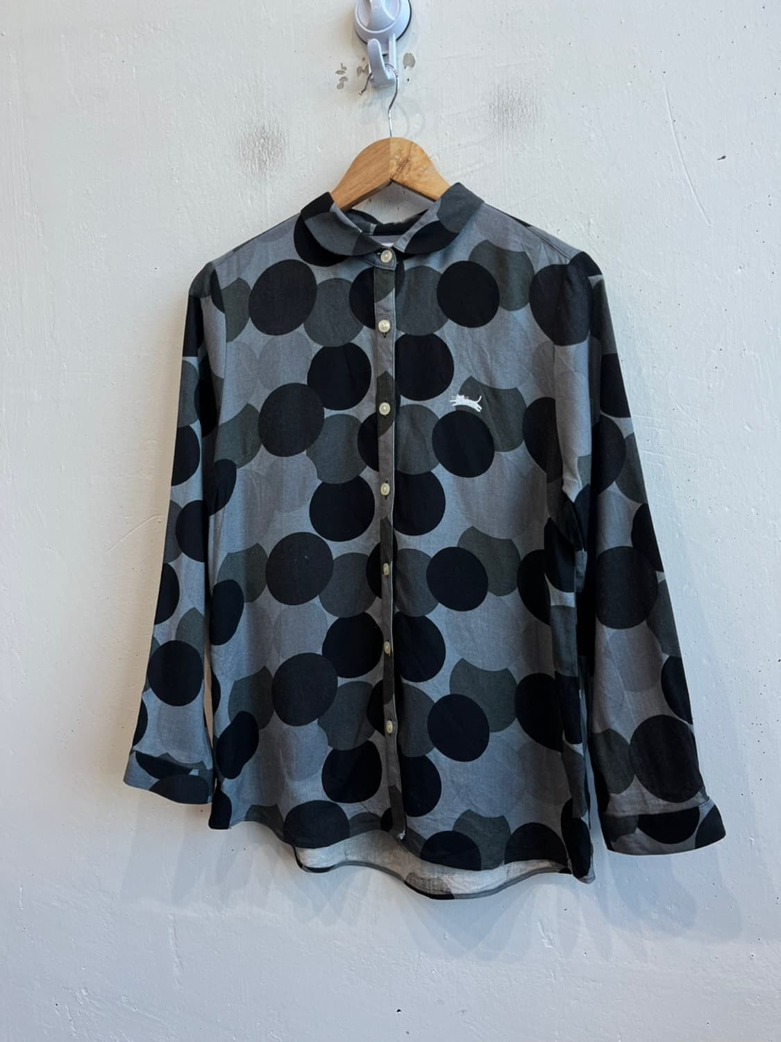 t'bis studio 도트 레이온 린넨 셔츠 Made in JAPAN 상품이미지1