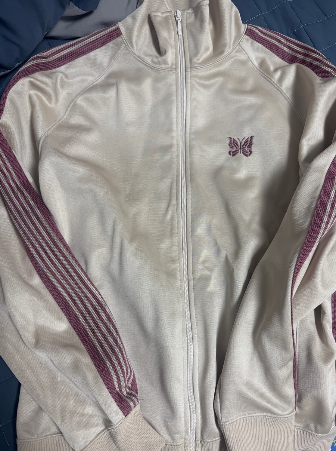 니들스 트랙 자켓 폴리 스무스 아이보리 L qv305  상품이미지1