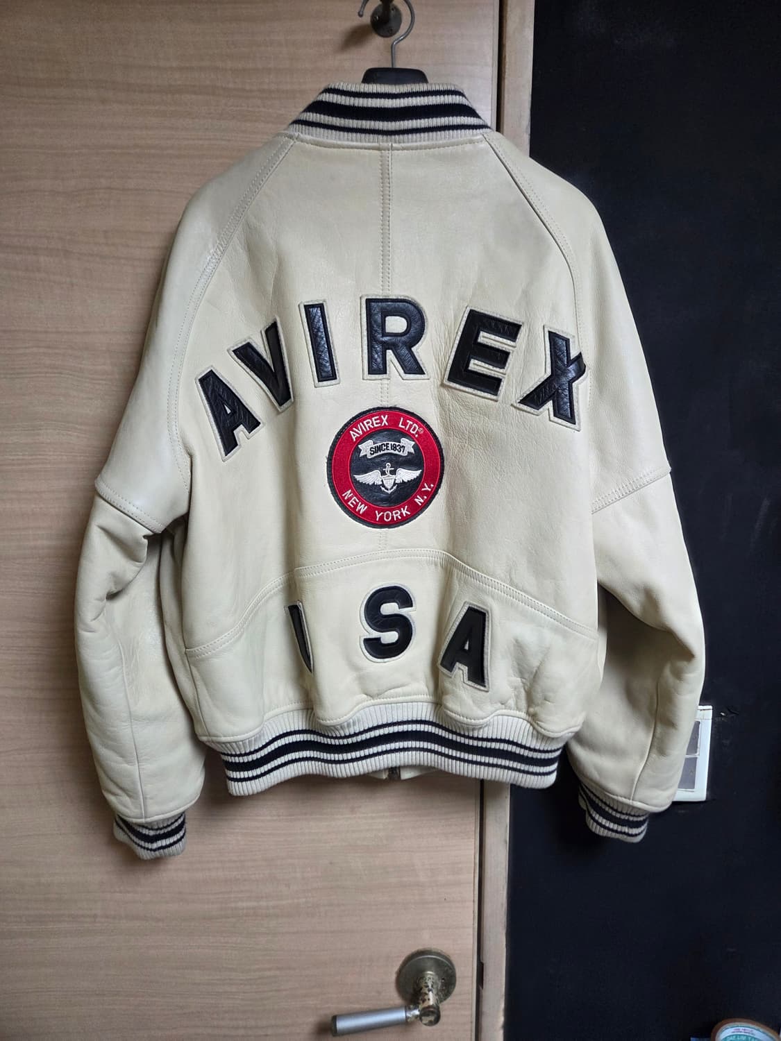 s) 아비렉스 아이콘 레더 바시티 자켓 상품이미지2