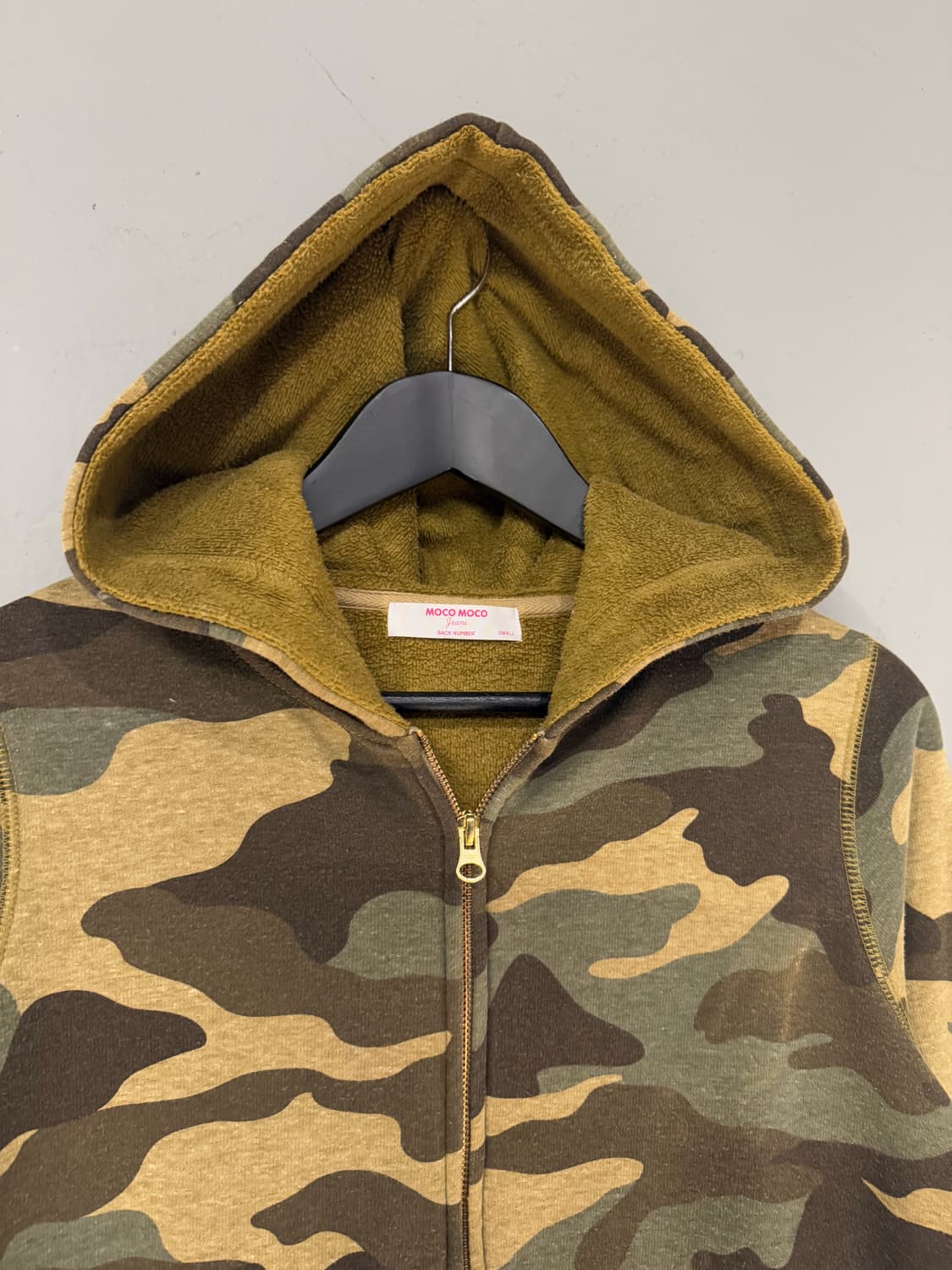 camo pattern hood zip-up 상품이미지6
