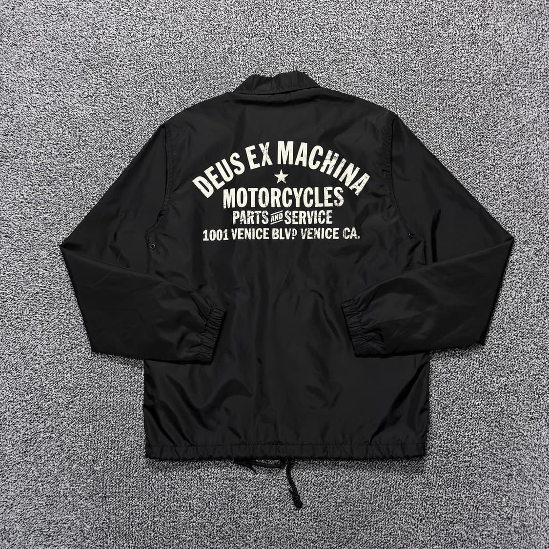 Name : 데우스 빈티지 스크레치 디테일 블랙컬러 코치자켓 :)  상품이미지2