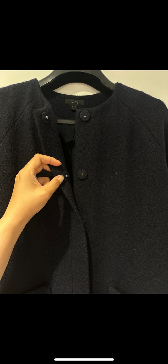 COS 네이비 울 코트 A라인 34사이즈 상품이미지3