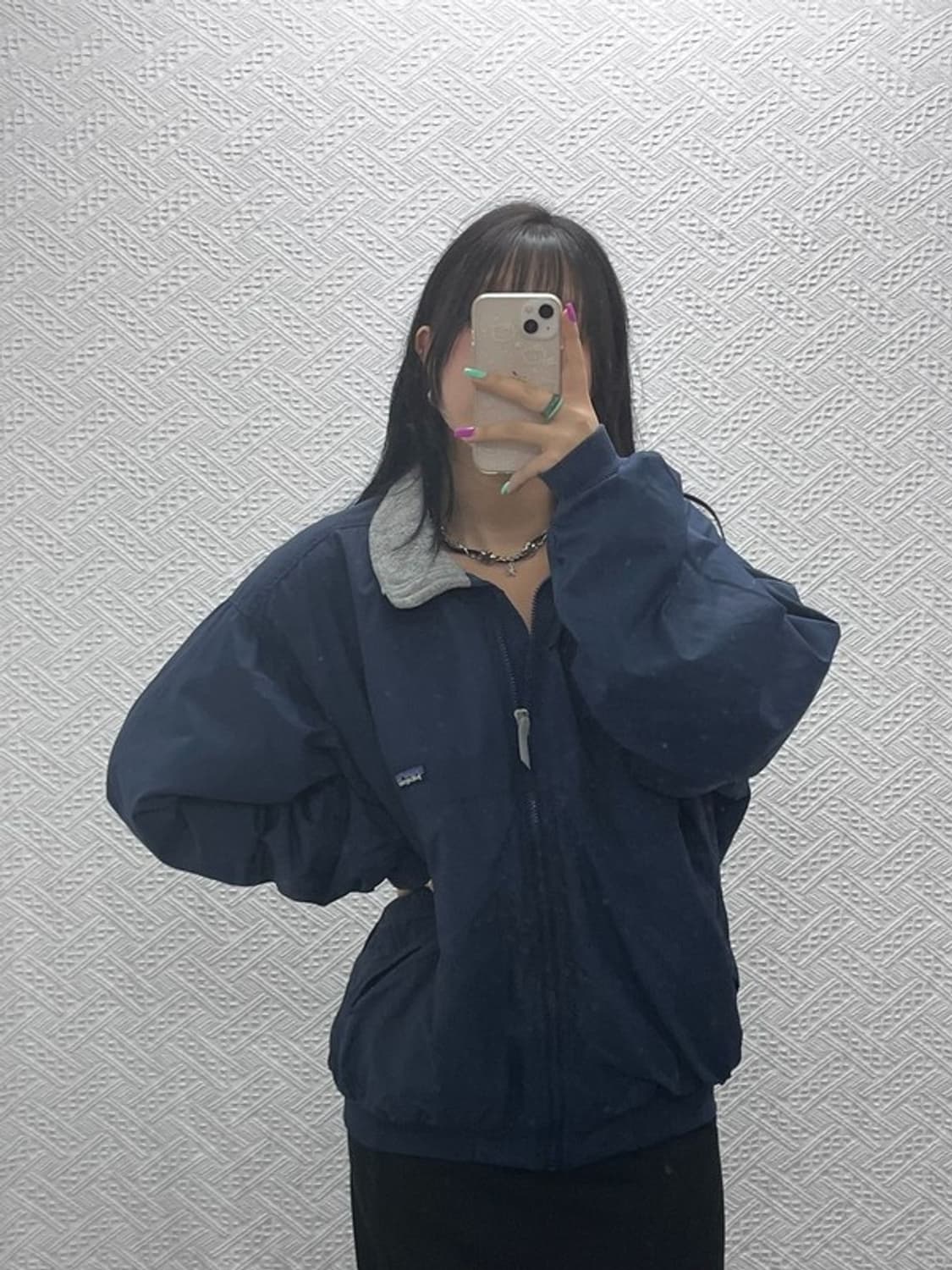 파타고니아 테크웨어 쉘드 신칠라 바람막이 양털 자켓 L C07215 상품이미지1