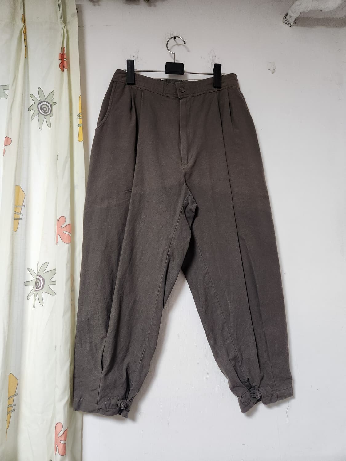 개량한복  카키색 끈 조거 팬츠 F(32) 상품이미지1