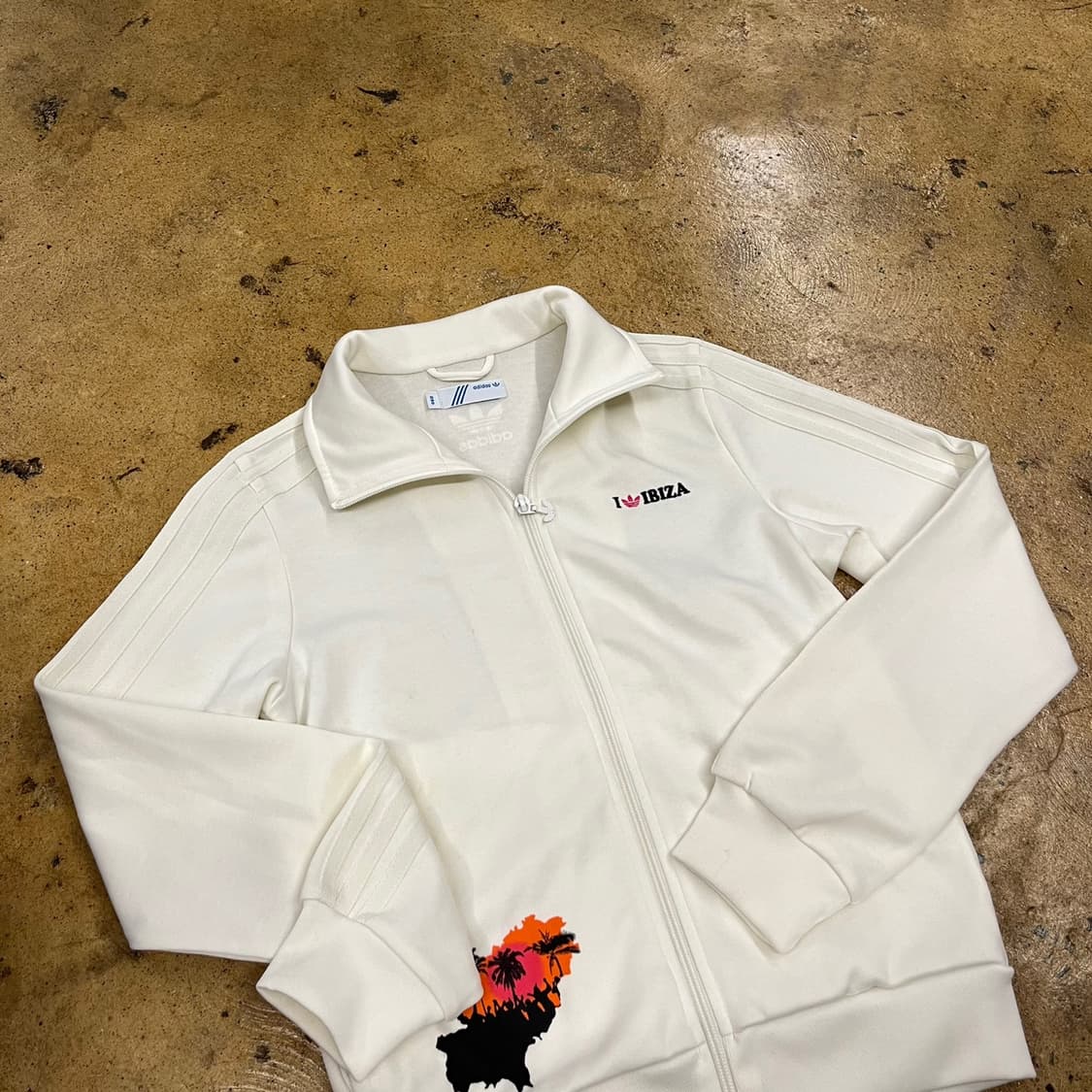 아디다스 이비자 화이트 져지 트랙탑 90 상품이미지1