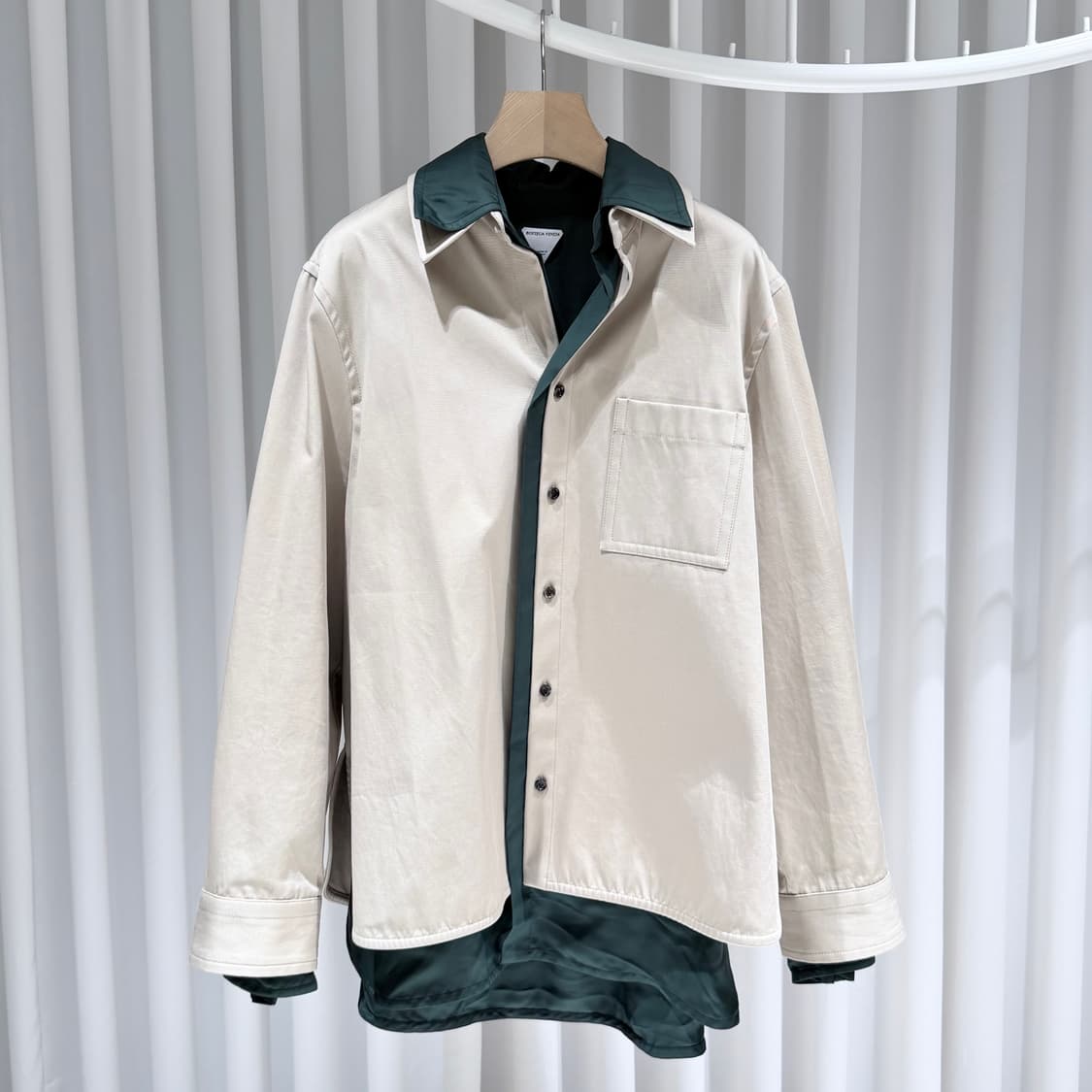 50 / 보테가베네타 코튼 리넨 블렌드 레이어드 셔츠 상품이미지1