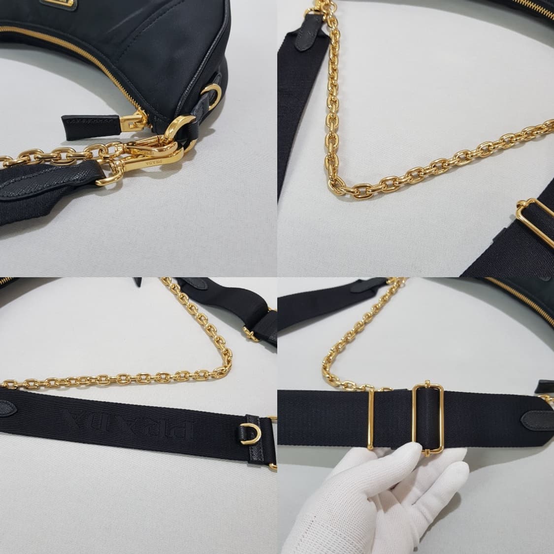 프라다 드뮈룬 리나일론 여성 체인 숄더백 1BH222 상품이미지6