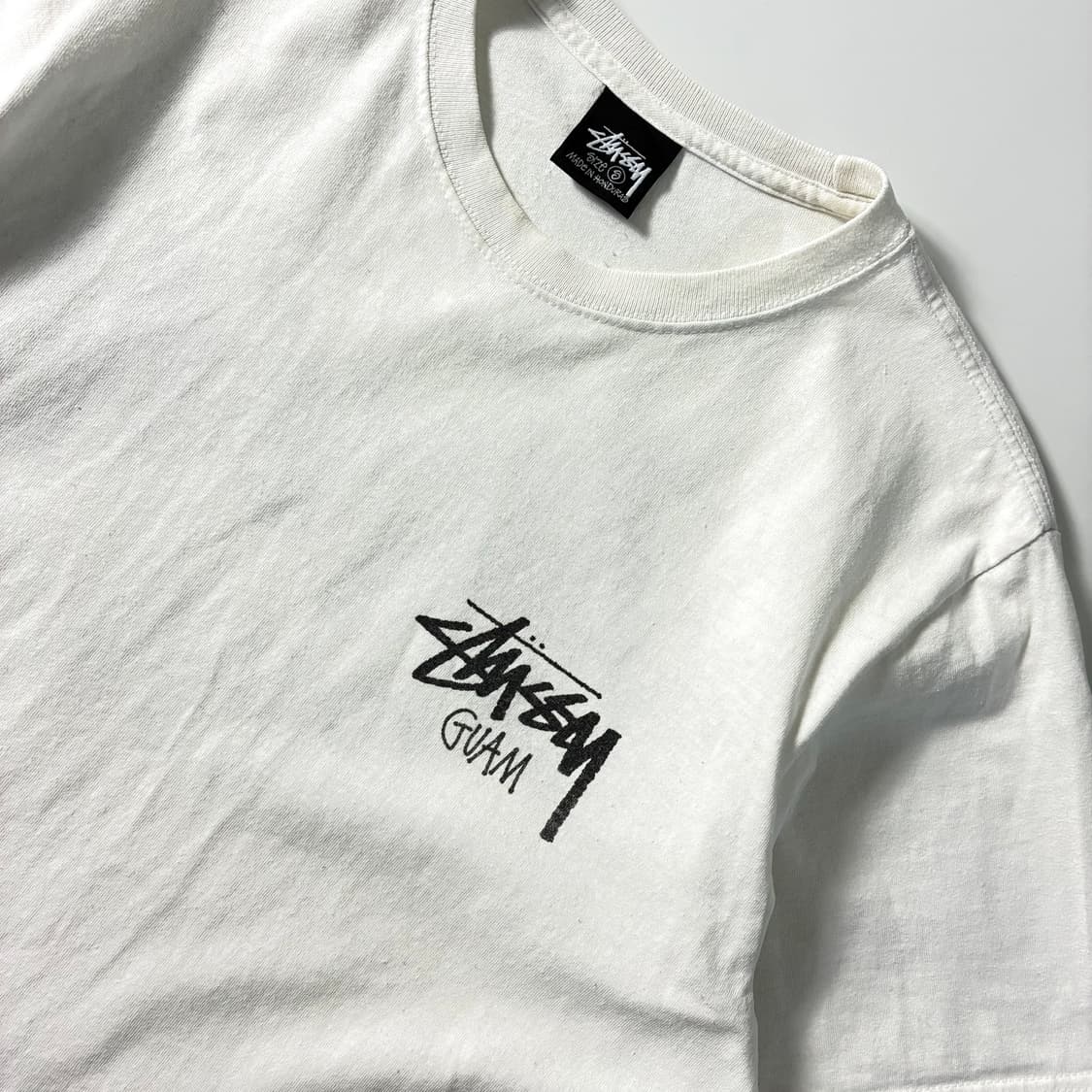 Stussy  스투시 스탁 괌 화이트 반팔티셔츠   상품이미지4