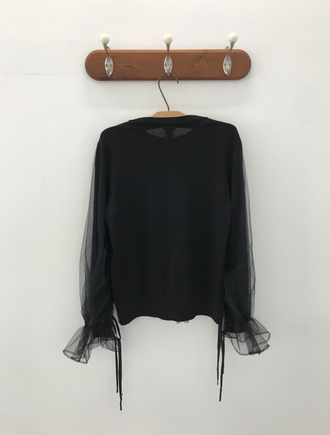 noir kei ninomiya 블랙 튤 맨투맨 상품이미지2