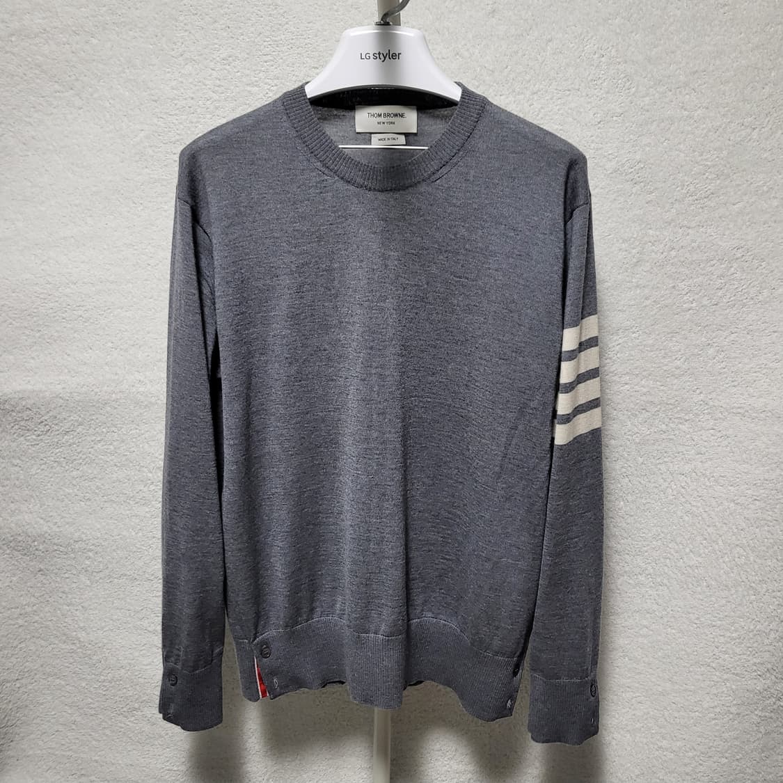 [정품] 3 / 톰브라운 사선완장 메리노 울 니트 상품이미지1