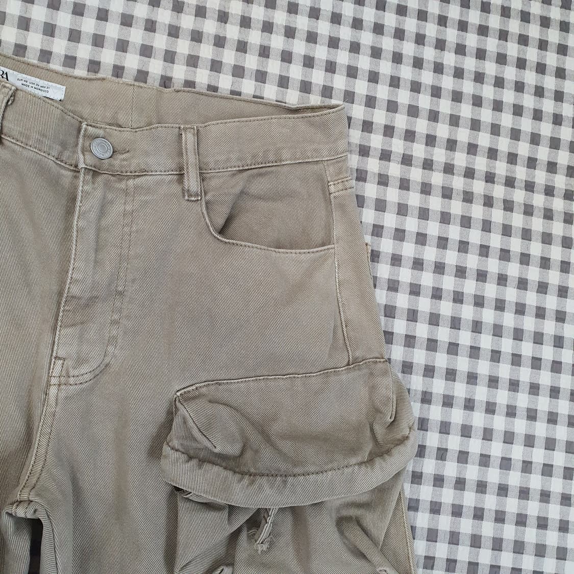 자라 카고 쇼츠 라이트 탄 반바지 남자30 상품이미지3