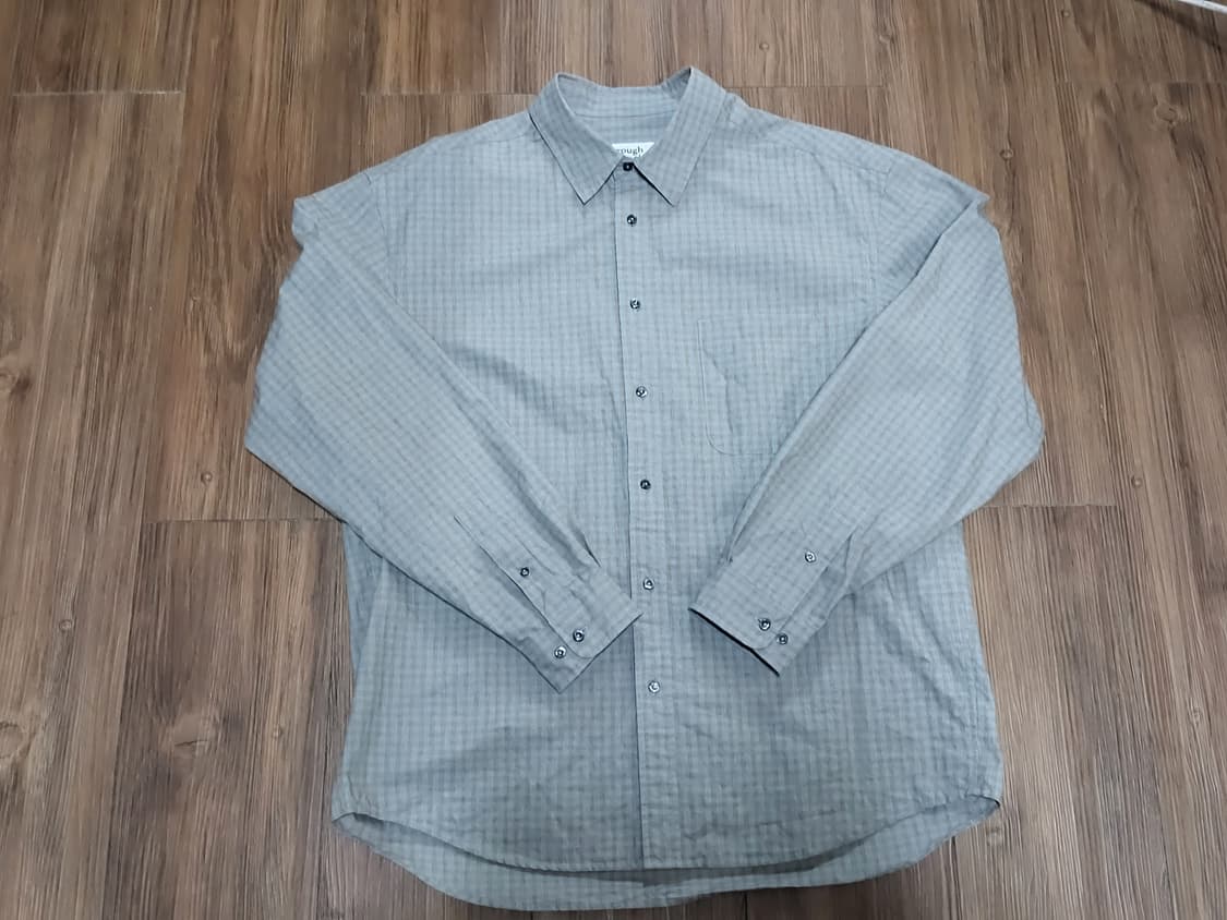 러프사이드 프라이머리 셔츠 스카이 블루 글렌 체크 3사이즈 상품이미지2