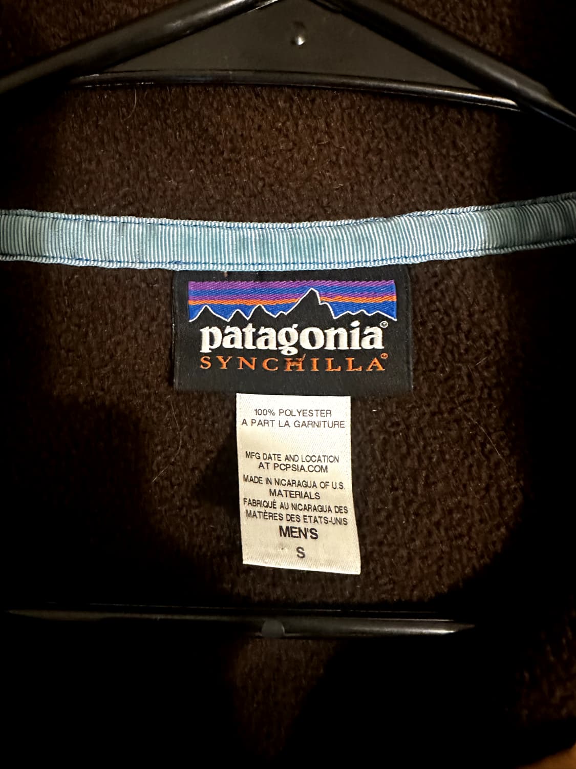 10s 파타고니아 신칠라 스냅-T 브라운/블루 상품이미지4