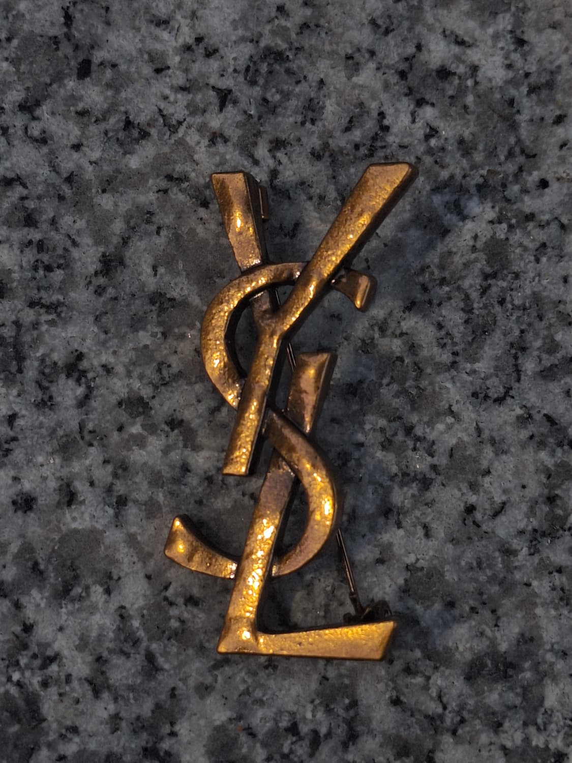 빈티지 생로랑 ysl 로고 미니 브로치 상품이미지1