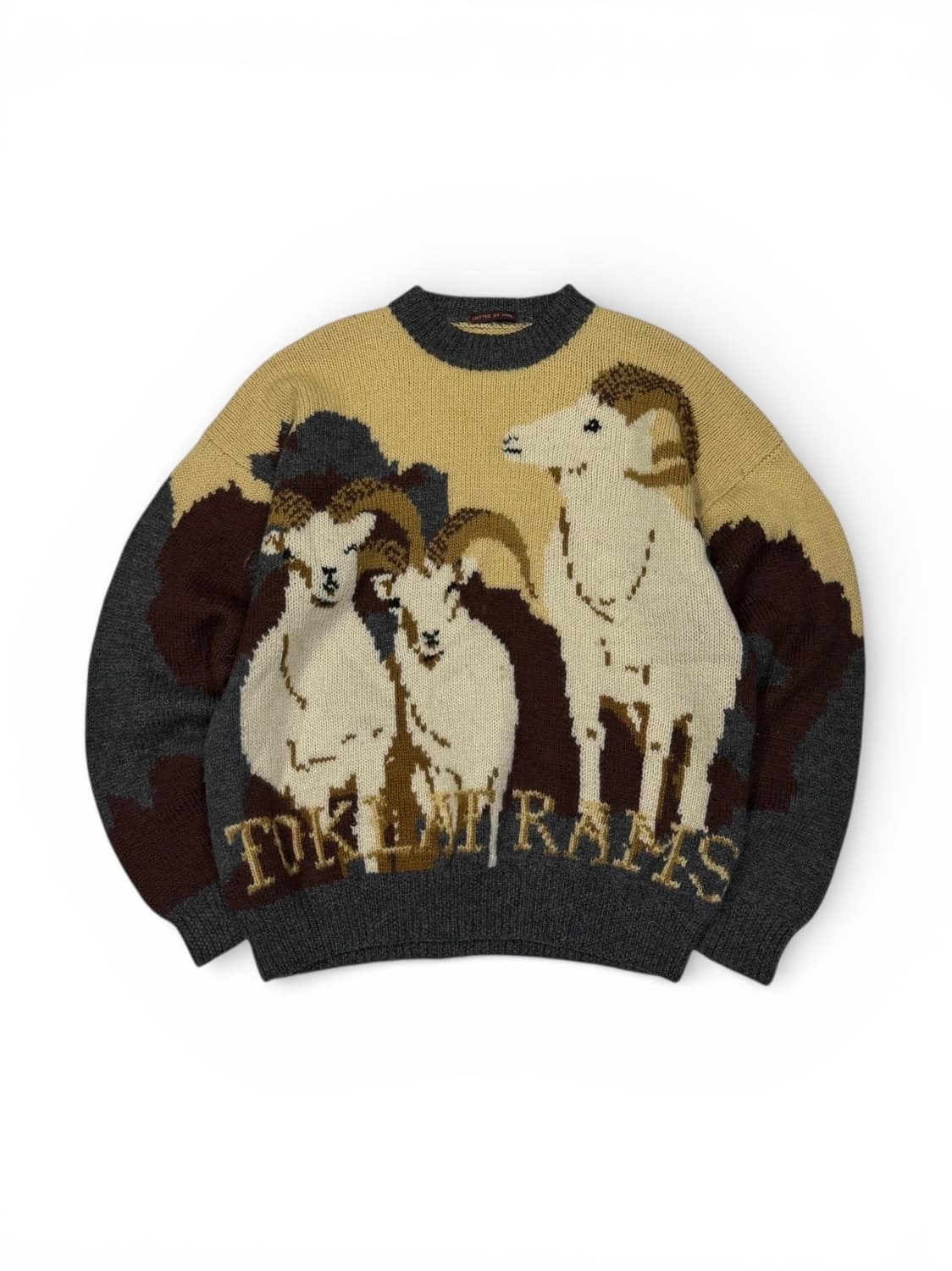 KNITTED BY HAND 핸드메이드 천연 모 니트 상품이미지1