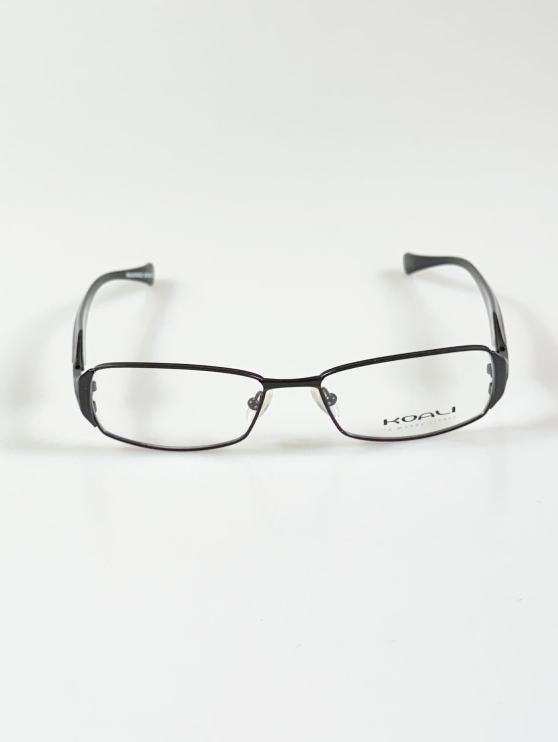 프랑스제 KOALI by Morel 블랙 슬림 스퀘어 빈티지 안경 상품이미지1