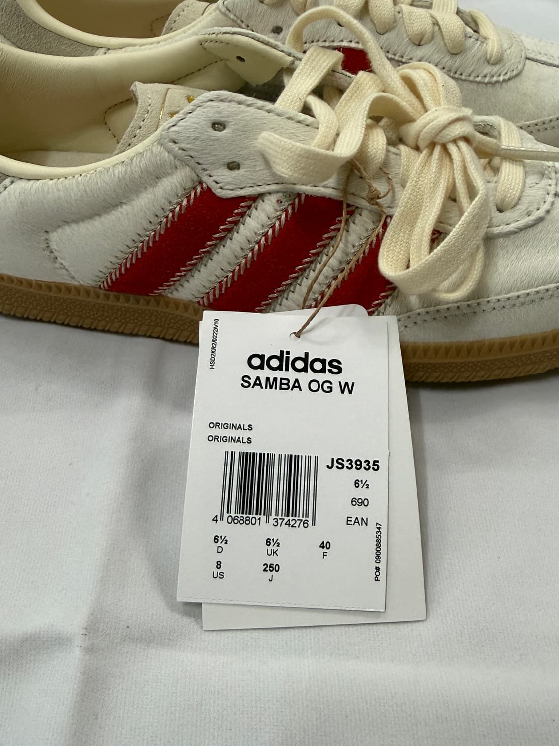 [새상품]아디다스 삼바 OG 베이지 크림 화이트 w250 상품이미지7
