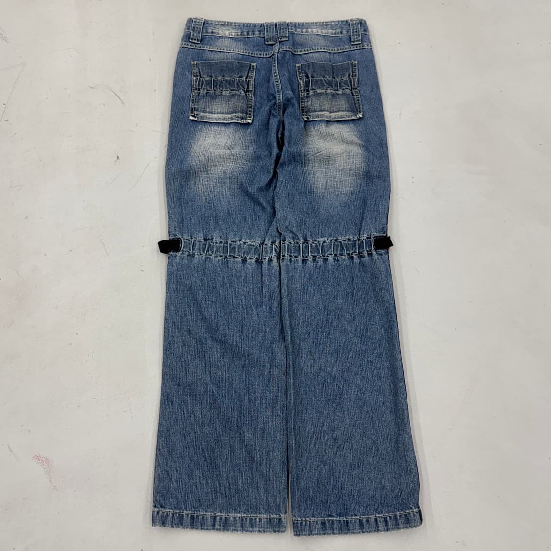 FUBU 후부 올드스쿨 더블니 부츠컷 데님팬츠 상품이미지3