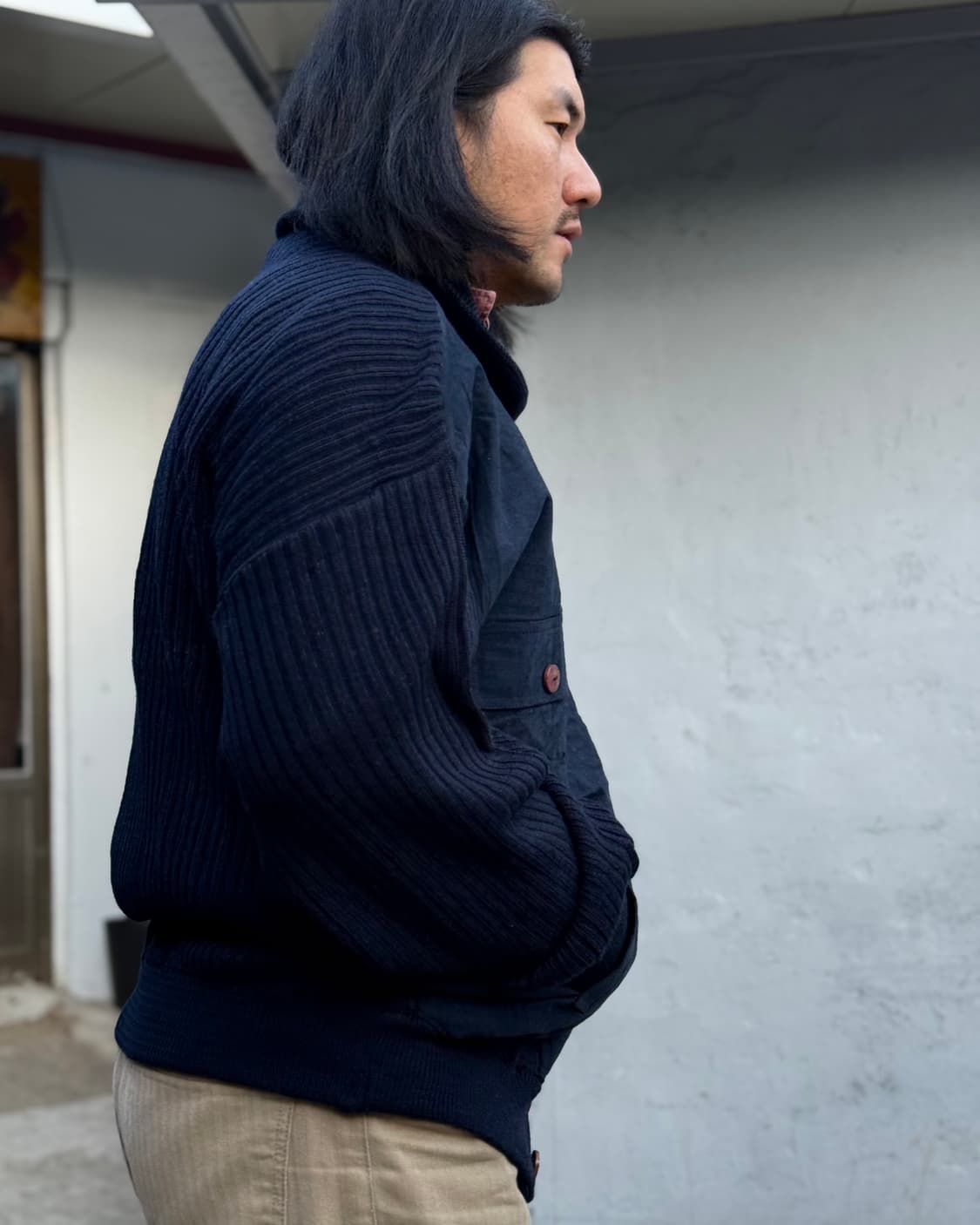 Stronguilos 울/스웨이드 봄버자켓 L 상품이미지8