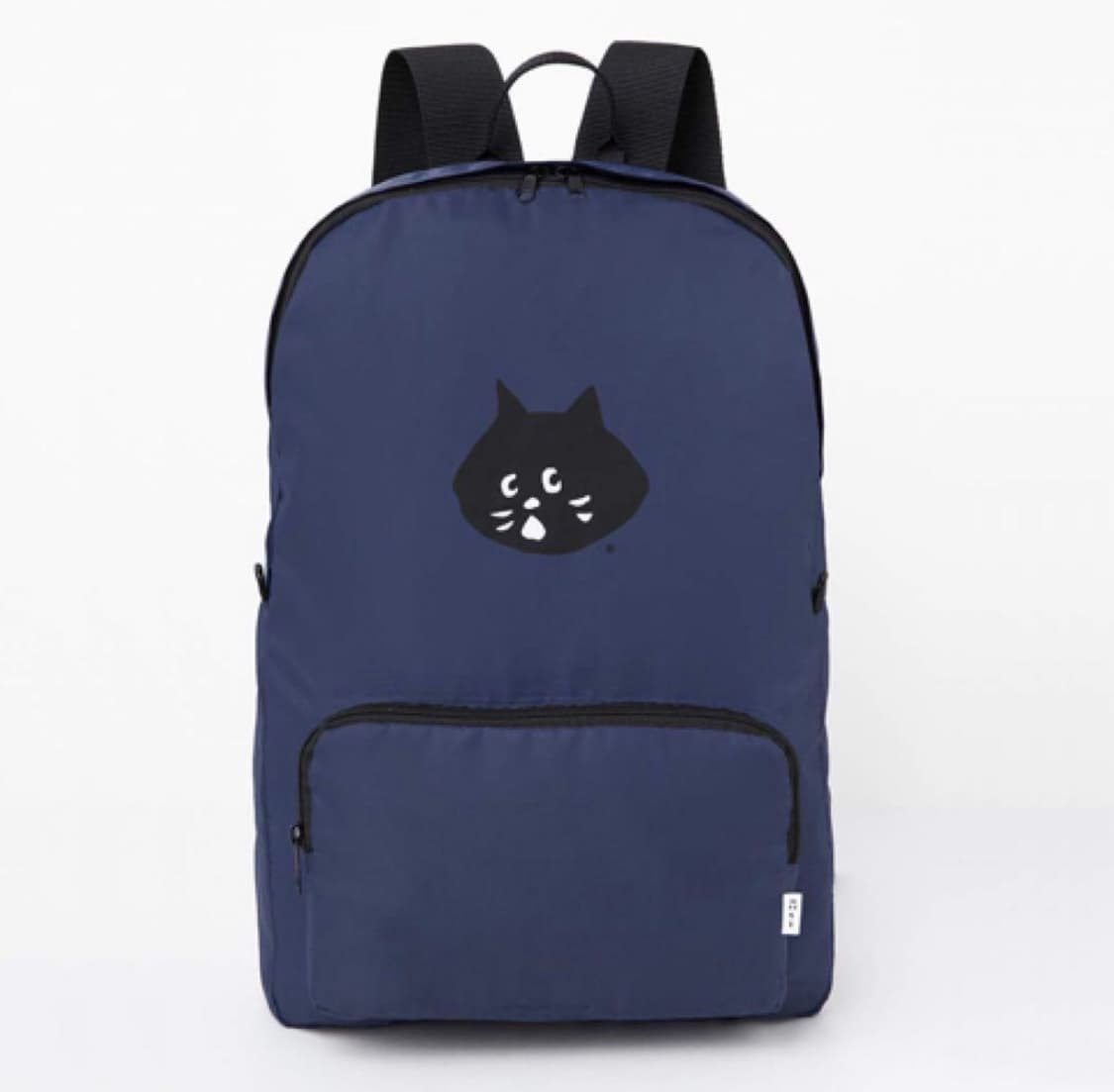 네넷냐 경량 백팩 일본 빈티지 고양이 가방 모리걸 네이비 상품이미지1
