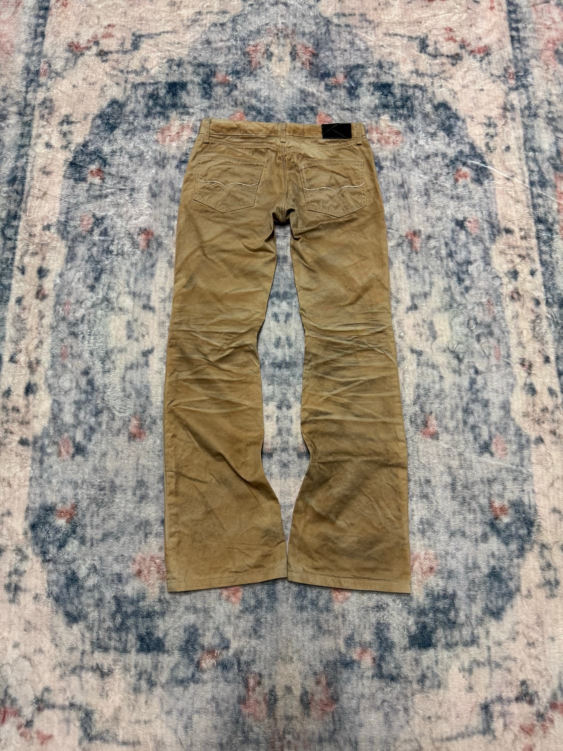 Fuga 00s beige whisker boot cut pants 상품이미지7