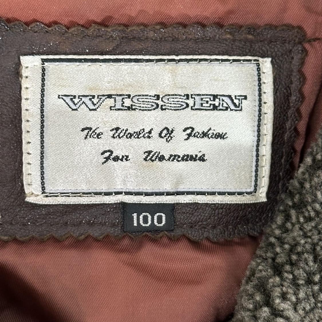 VTG 빈티지 브라운 가죽 무스탕 자켓 (L) 상품이미지8