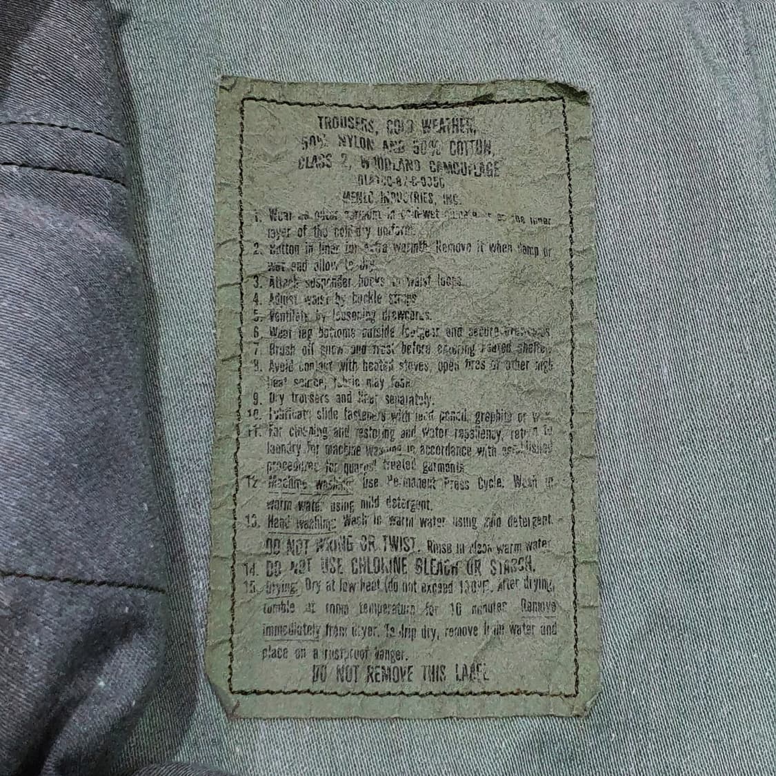 오리지널 미군 m65 팬츠 우드랜드 카모 S/R (28~31) 상품이미지8
