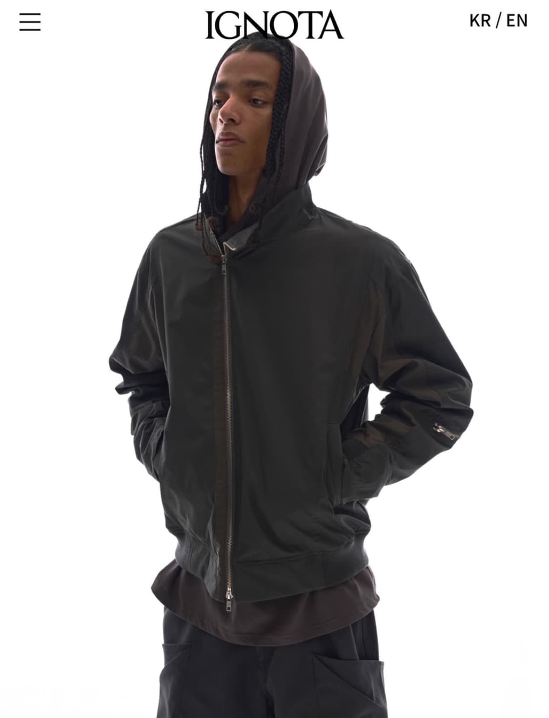 [L] 이그노타 코어10 익스플로러 자켓 차콜 상품이미지1