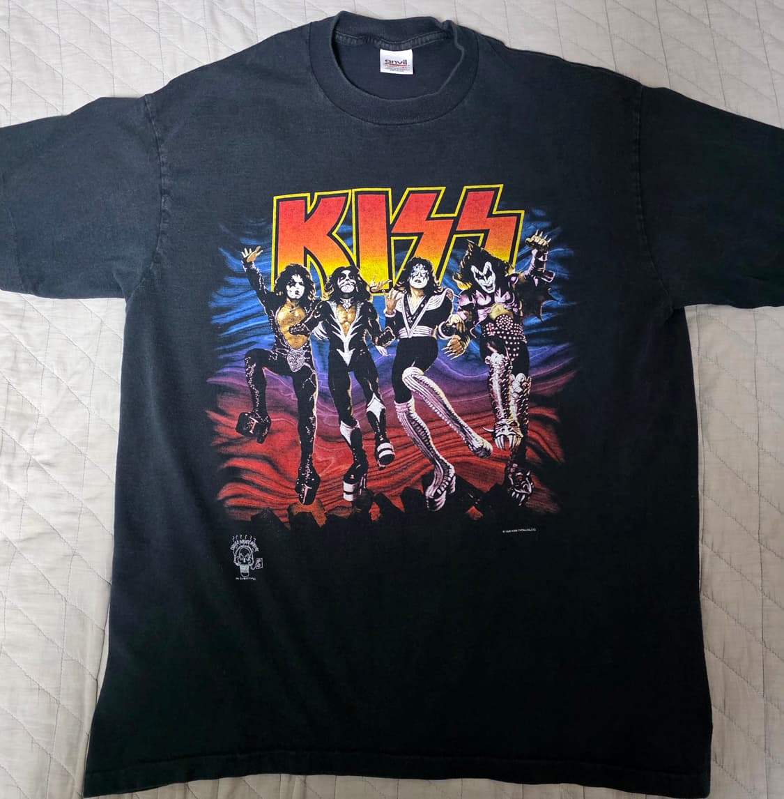 [XL] 90s KISS 키스 20주년 디스트로이어 빈티지 밴드티 상품이미지1