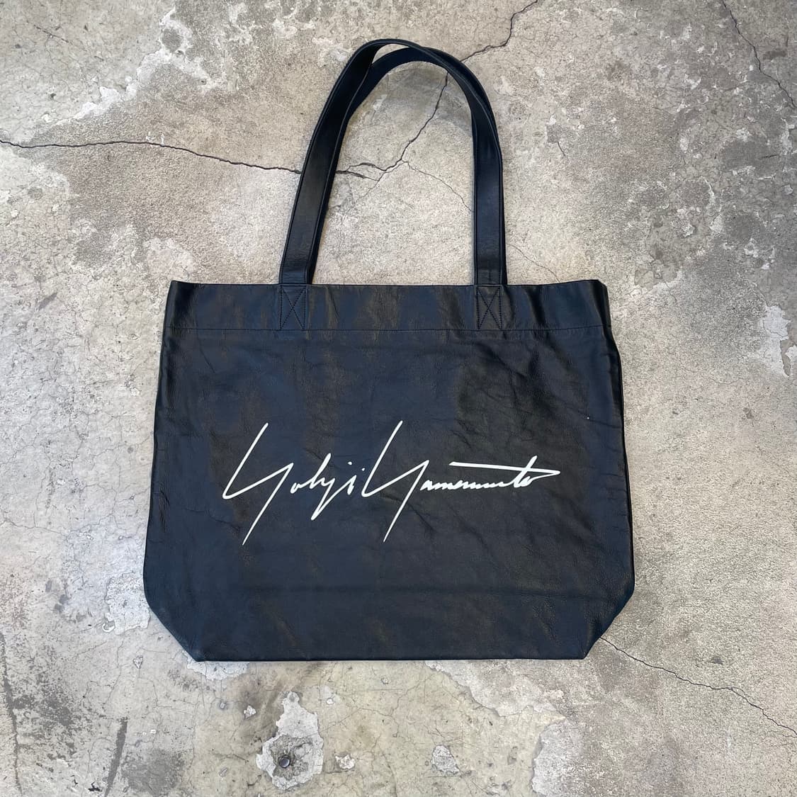 요지야마모토 로고 레더 토트백 상품이미지2