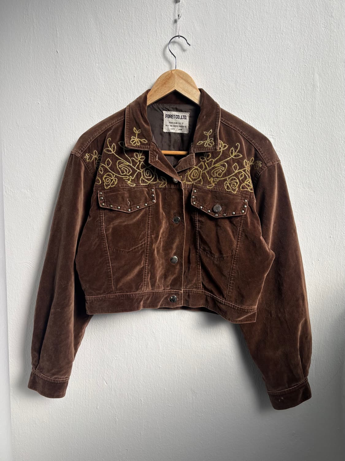 Japanese Vintage Brown Crop Jacket 상품이미지1