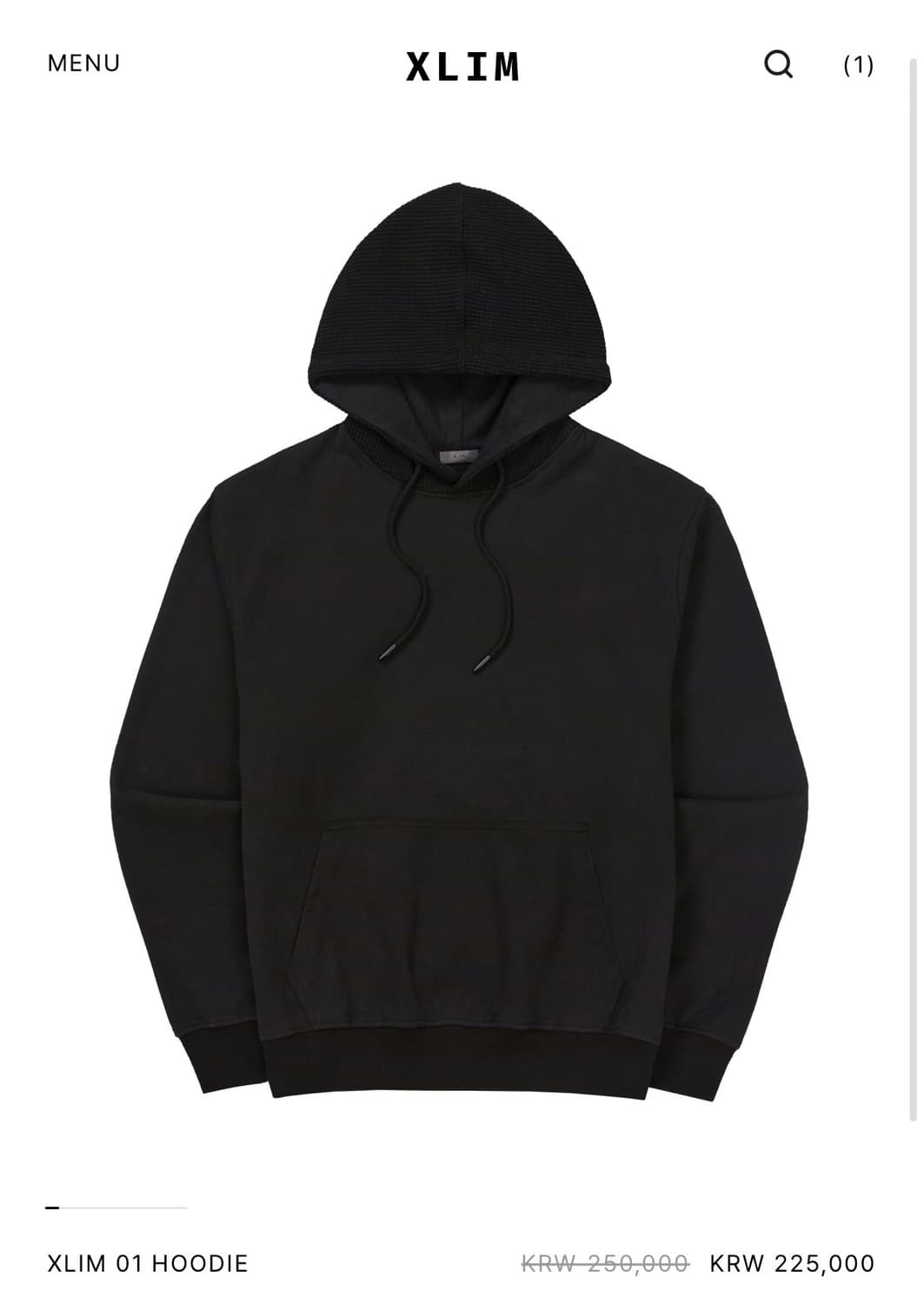 (L) XLIM 시퀀스 01 HOODIE 후드 상품이미지2