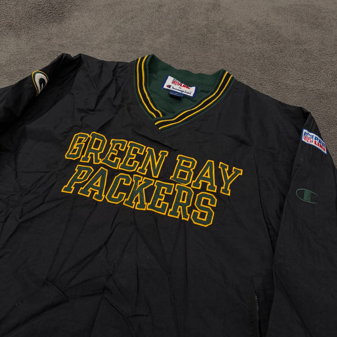 [정품/XL] 챔피온 NFL 프로라인 그린베이 패커스 바람막이 웜업 상품이미지1