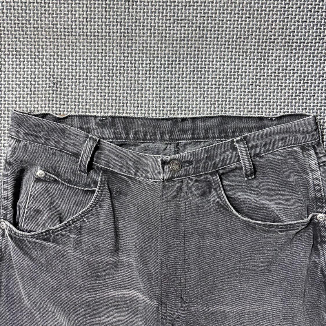 랭글러 블랙 카펜터 데님 반바지 (32) 상품이미지2