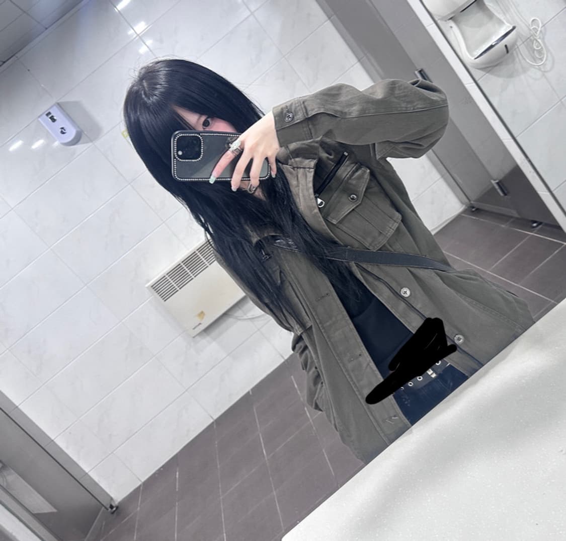 일본빈티지 큐빈티지 디테일 카키 야상자켓 그런지 와투케 오네갸루 상품이미지1