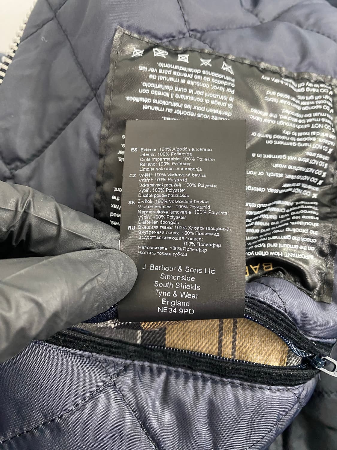 바버 Barbour 인터내셔널 듀크 왁스 자켓 (S) 상품이미지8