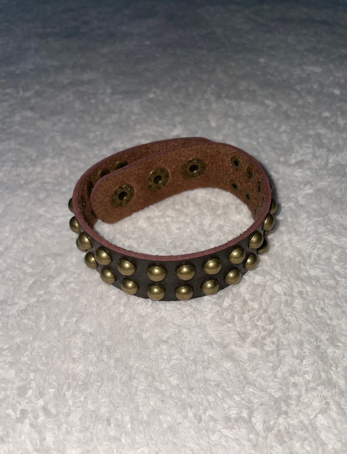 brown studs leather bracelet 상품이미지1