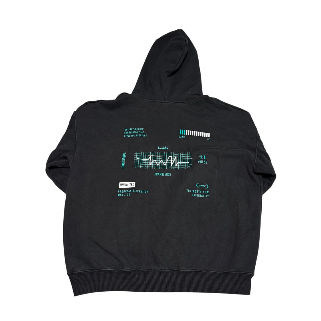 Twn 백 프린트 후드티 상품이미지2