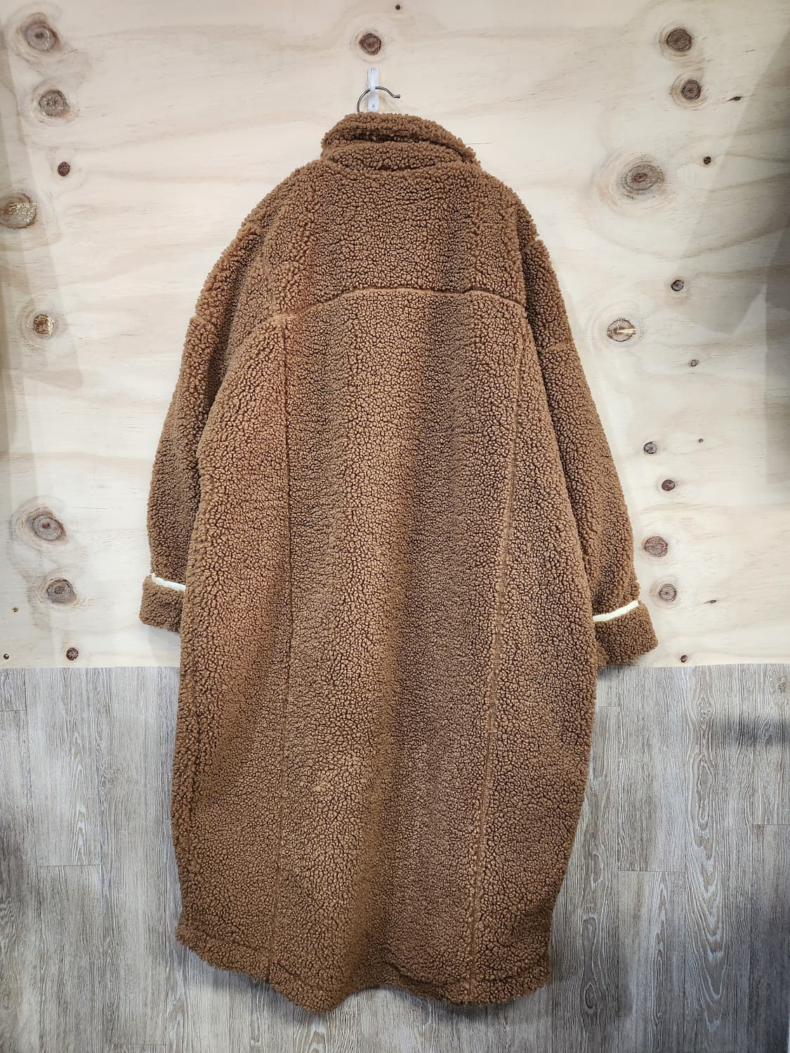 486) 아디다스 제니 쉐르파 플리스 롱 코트 상품이미지2