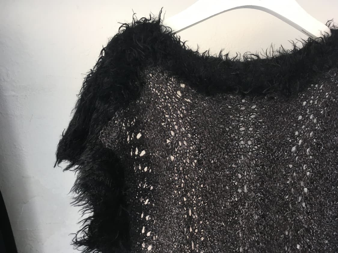 Fur half knit onepiece 상품이미지4