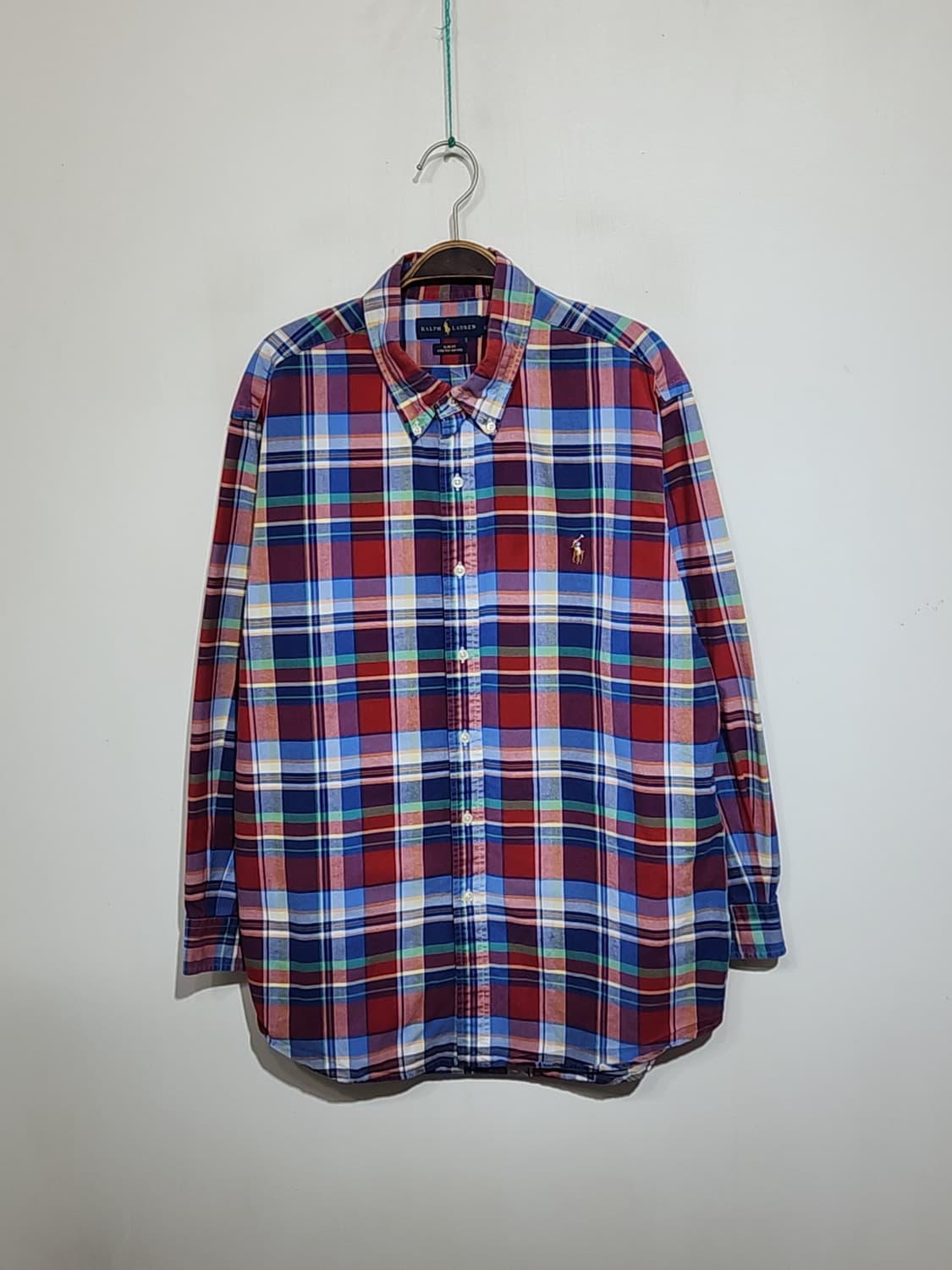 (XL) 랄프로렌 폴로 남방 체크 셔츠 로고 캐주얼  상품이미지1