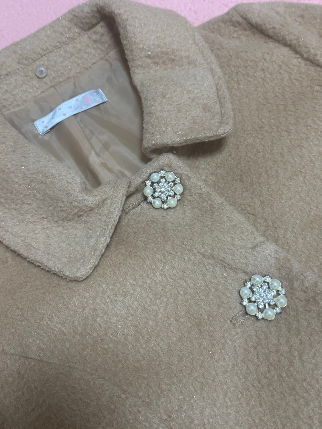 빈티지 라떼 갸루 코트 상품이미지7