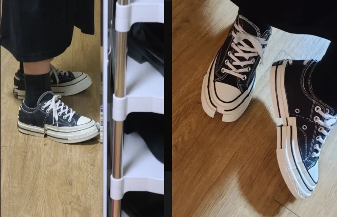 컨버스 척 70 로우 블랙 펑첸왕 커스텀 상품이미지9